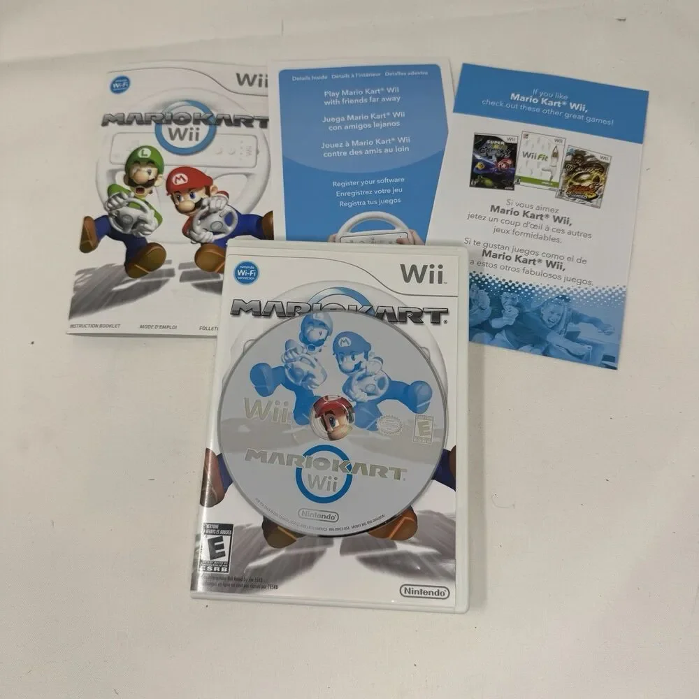 Mario Kart Wii Game CIB Nintendo Wii 2008 Complete in Box with Manual TESTED